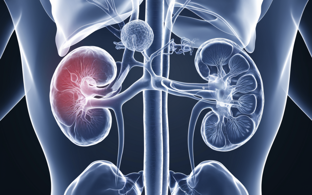 Cortical thinning kidney CT